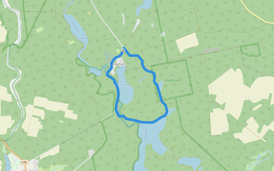 Rund um Siehdichum walking route map in Siehdichum