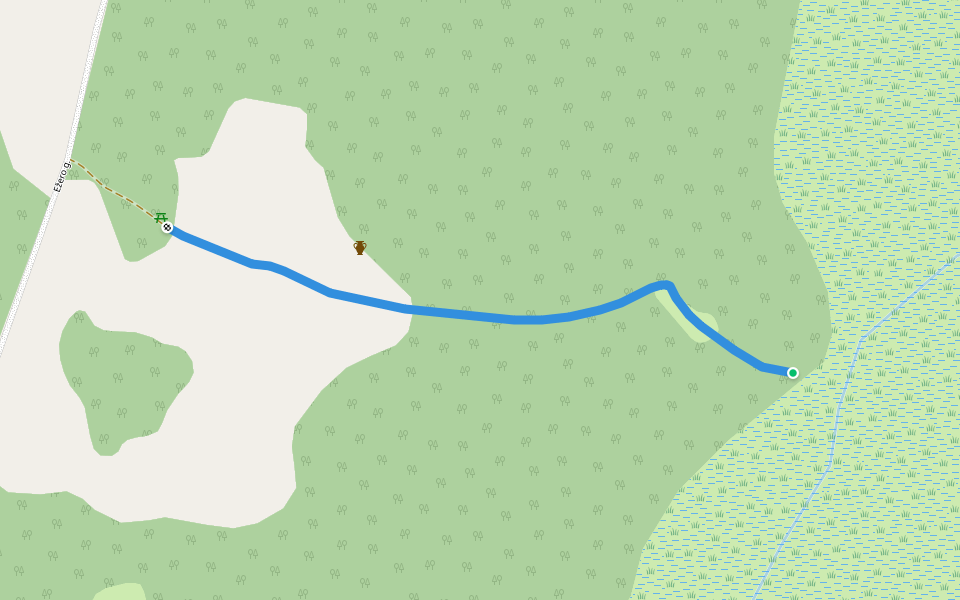 Spigino rago pažintinis takas walking route map in Karkliškiai