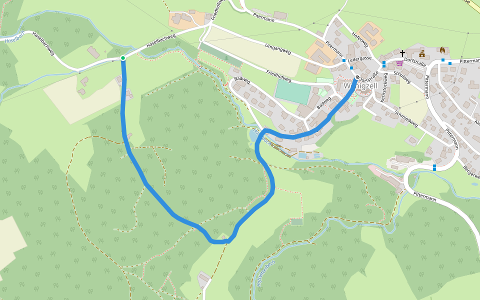 Wanderweg 5 walking route map in Wenigzell