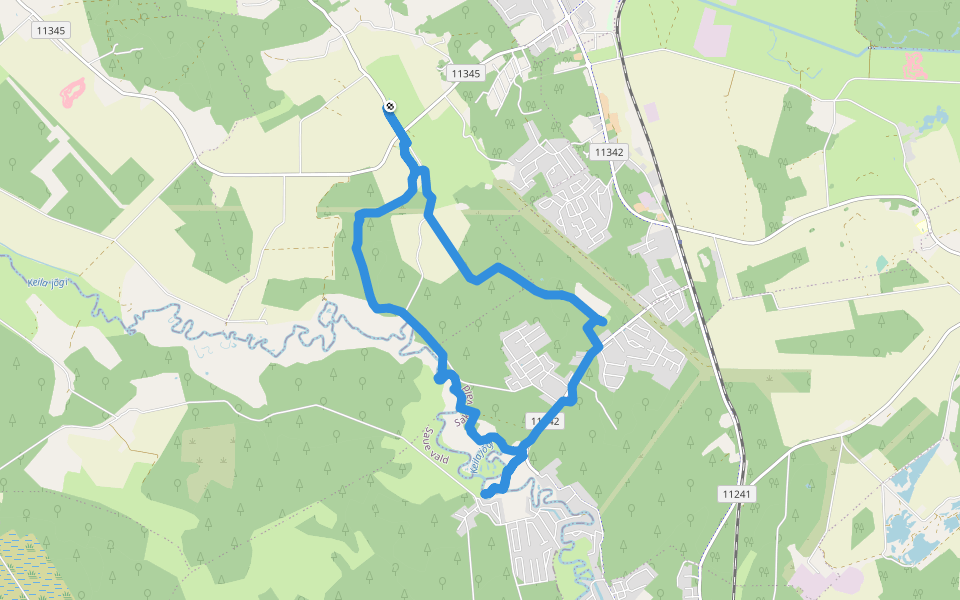 Metsanurme-Üksnurme ajaloo- ja loodusõpperada walking route map in Üksnurme
