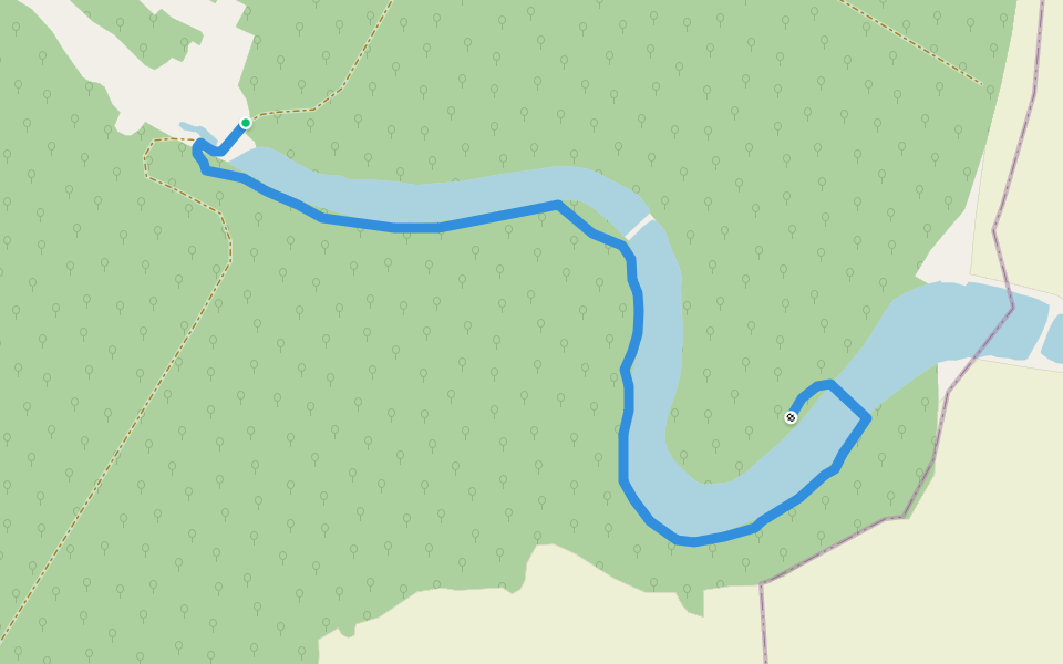 Traseu turistic "La crama armatei" walking route map in Hotarele