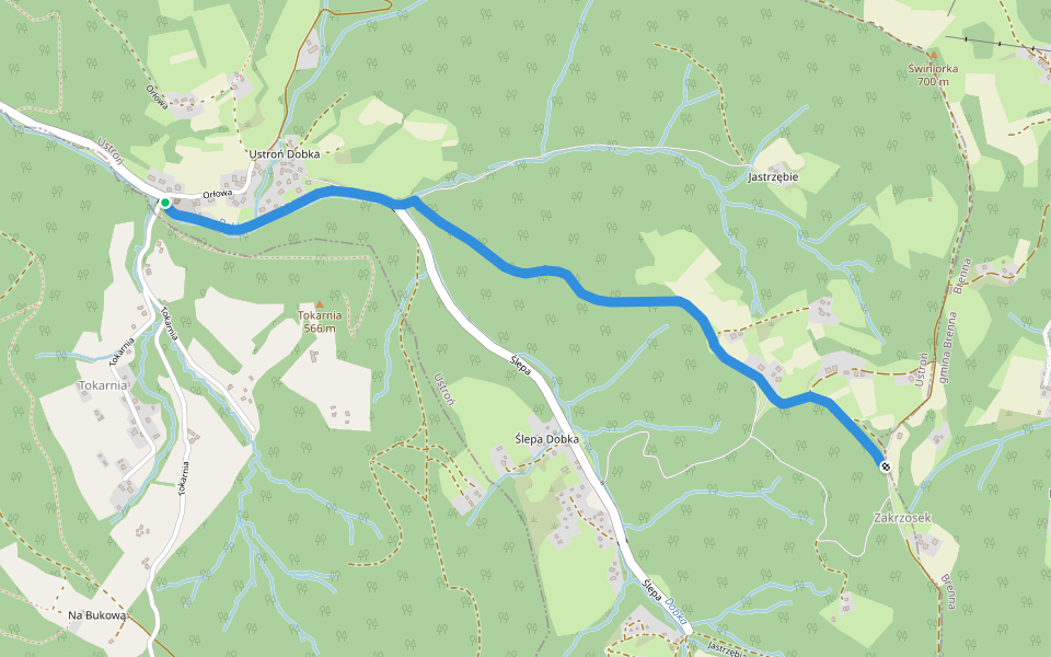 Dobka Zakrzosek Hiking Trail Ustroń, Województwo Śląskie Pacer