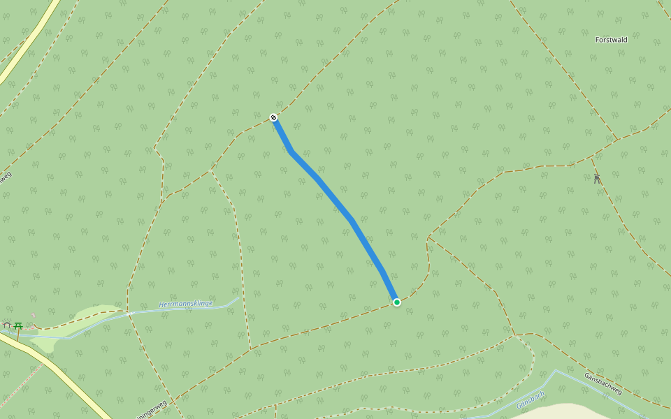 Verbindungsweg 4/5-5 walking route map in Mosbach