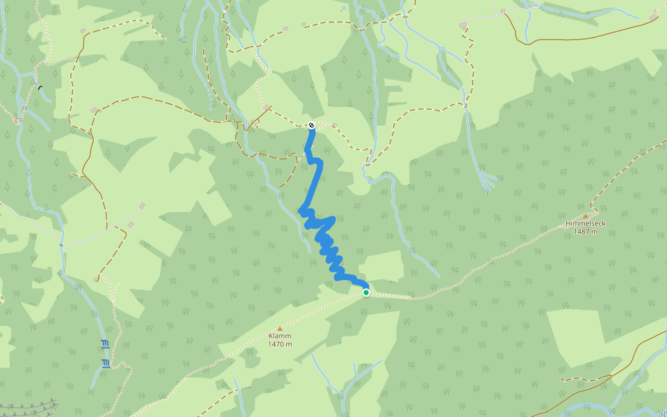 Himmelecktrail walking route map in Oberstaufen