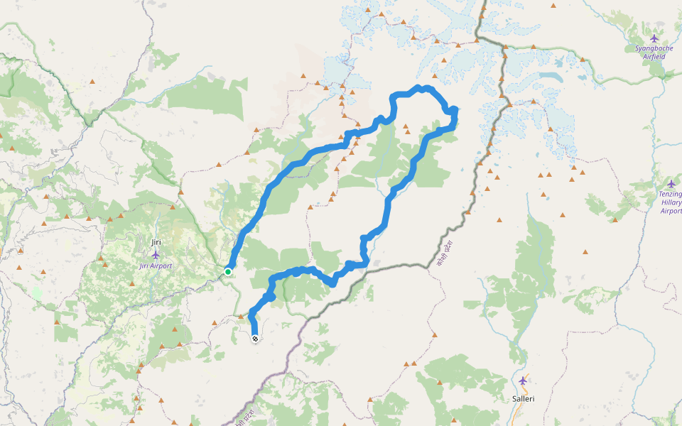 Numbur Cheese Circuit walking route map in Those