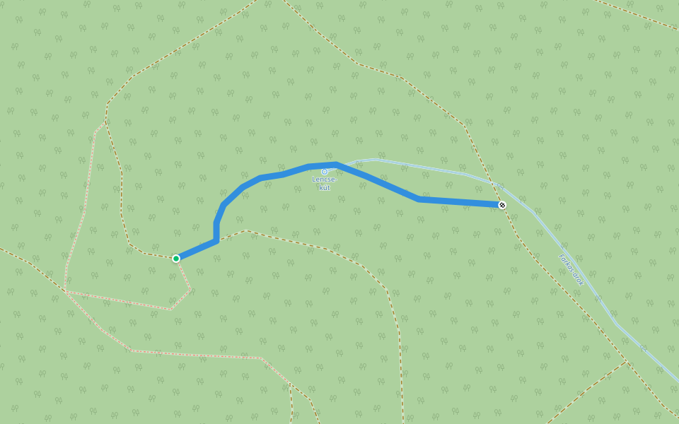 S● (Lencse-kút) walking route map in Váralja
