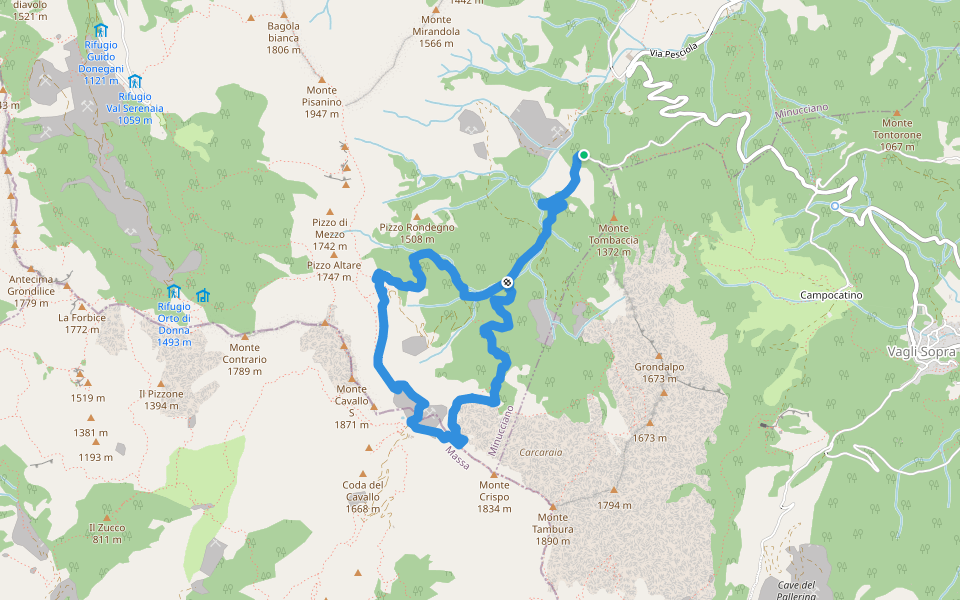 Path Less Map Path of less than a thousand | Walking Map