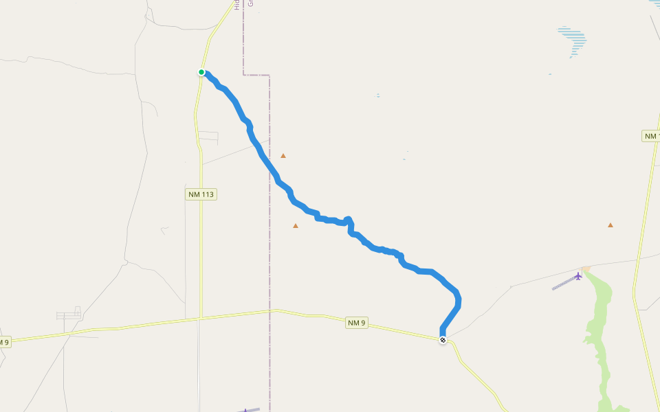 CDT juf walking route map in Playas