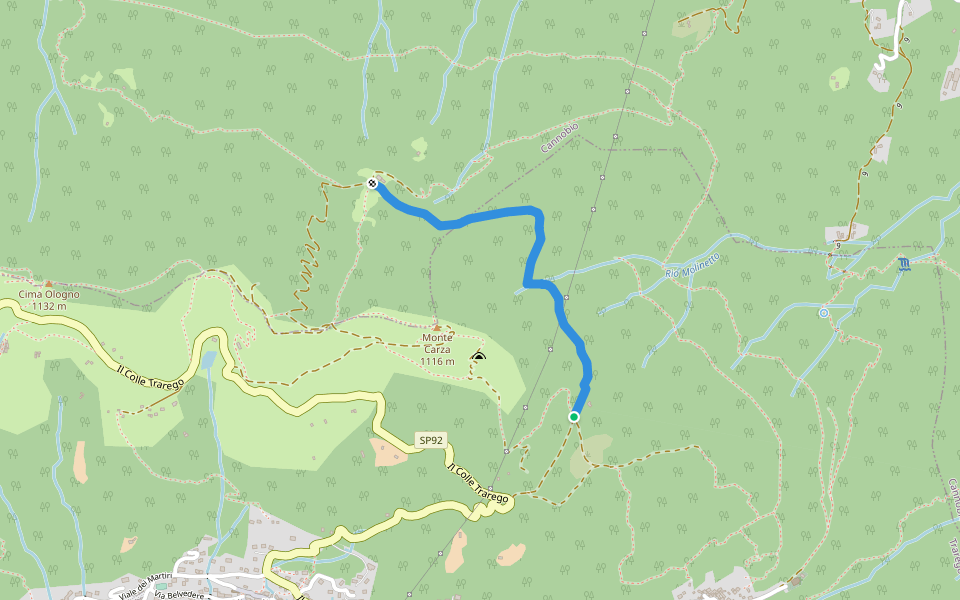 S05b Pro Redond - Bivio R42 Piazza del Pozzo walking route map in Viggiona