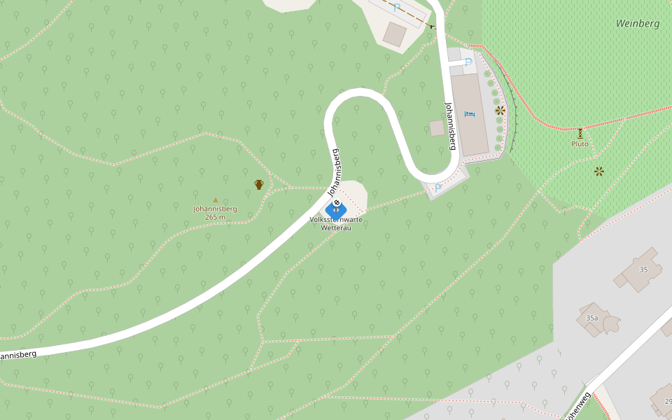 Planetenwanderweg Bad Nauheim walking route map in Bad Nauheim