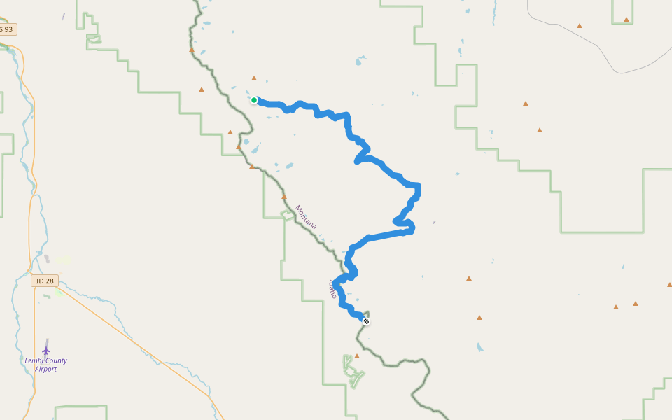 CDT gcl walking route map in Wisdom