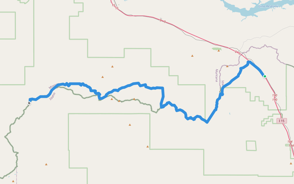 CDT ggj walking route map in Spencer