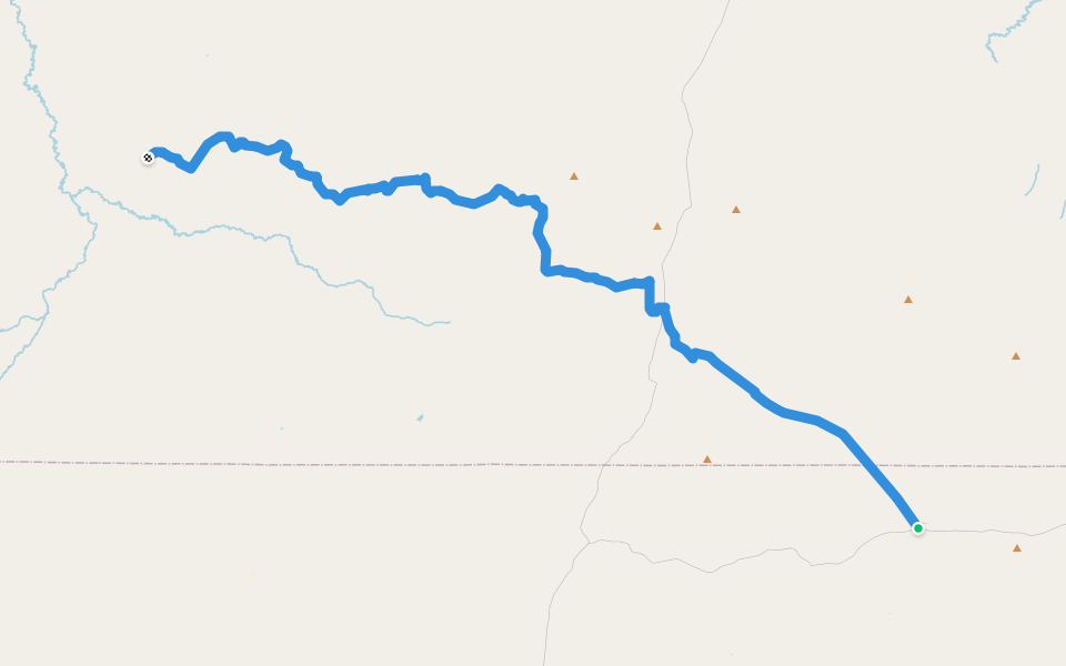 CDT hjm walking route map in Bairoil