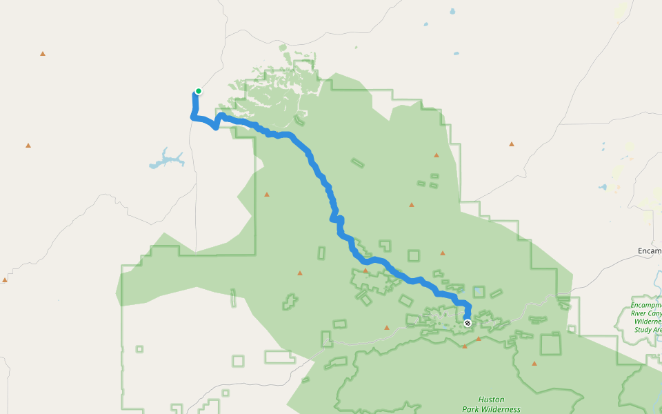 CDT hmo walking route map in Rawlins