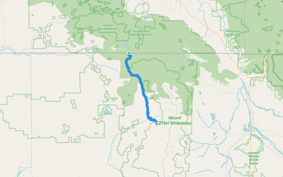 CDT ibc walking route map in Clark