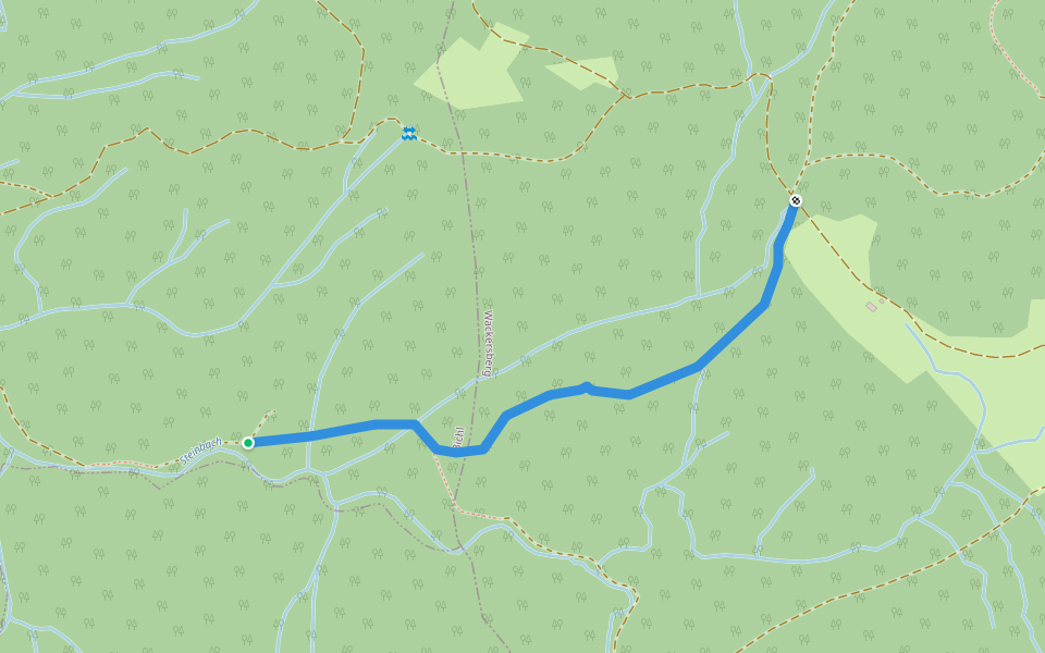 Wanderweg 465 - Isarwinkel walking route map in Bichl