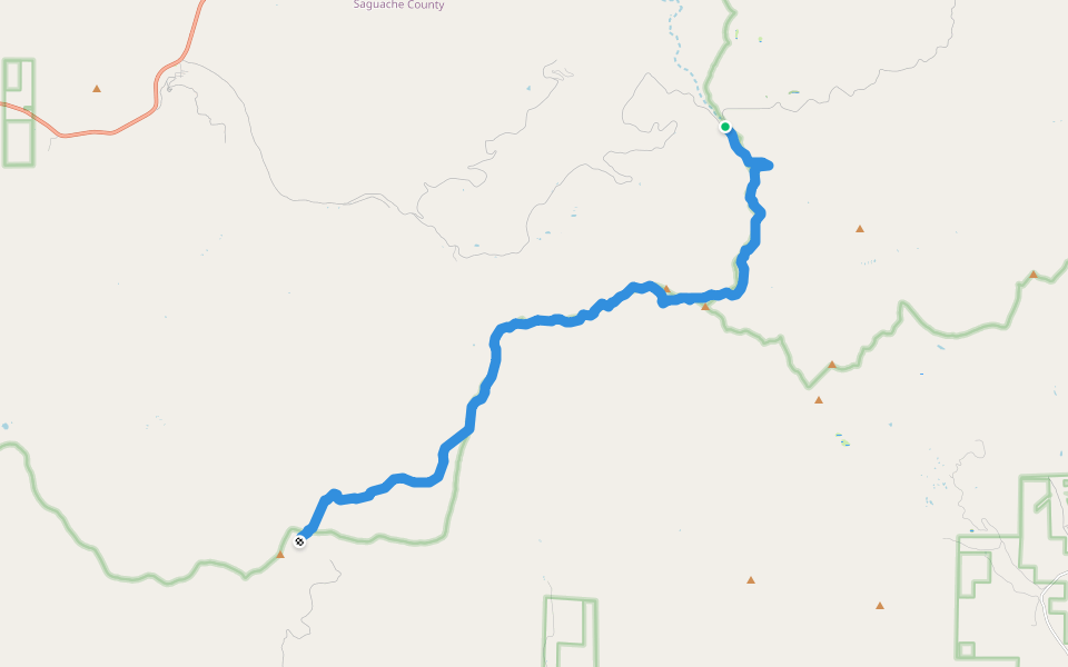 CDT irg walking route map in Villa Grove