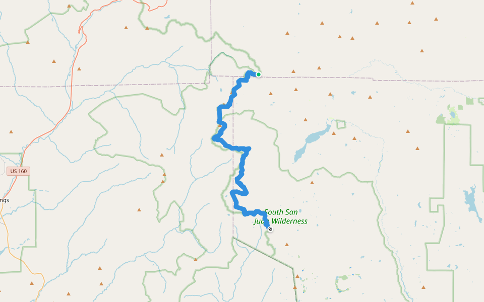 CDT iyg Hiking Trail Pagosa Springs, Colorado Pacer