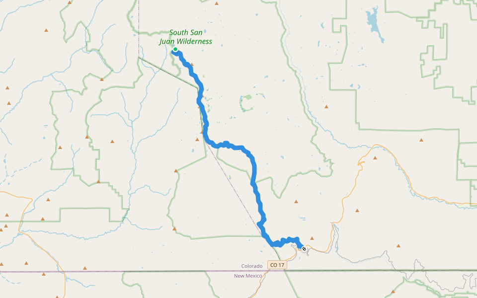 CDT Hiking Trail Antonito, Colorado Pacer