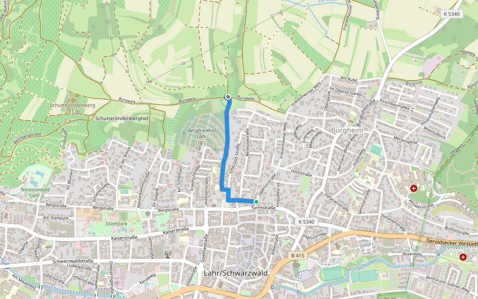 Lahr AOK - Lahr Mauergässchen