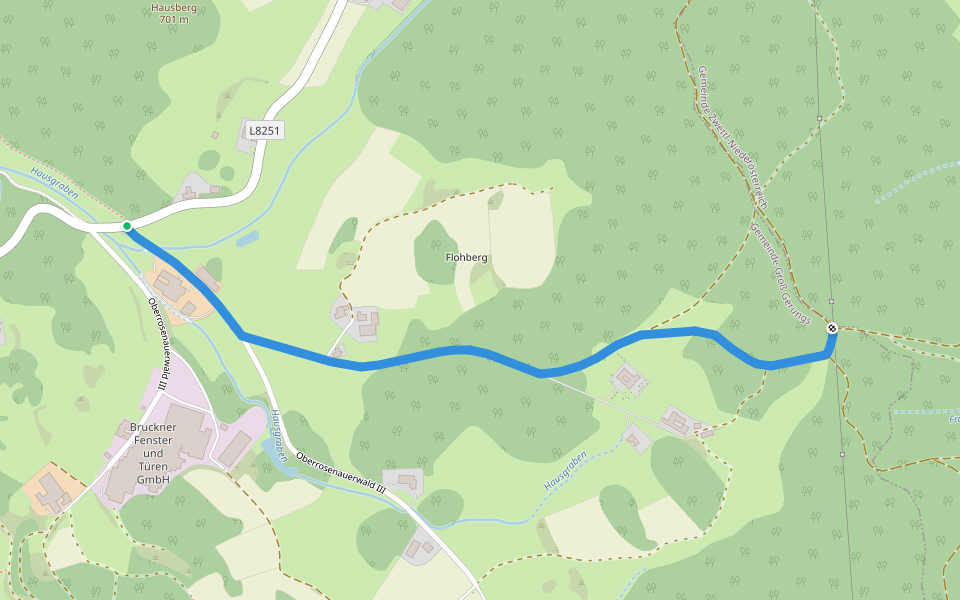 06, 620 walking route map in Oberrosenauerwald
