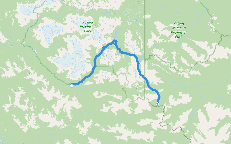 GDT ecc walking route map in Tumbler Ridge