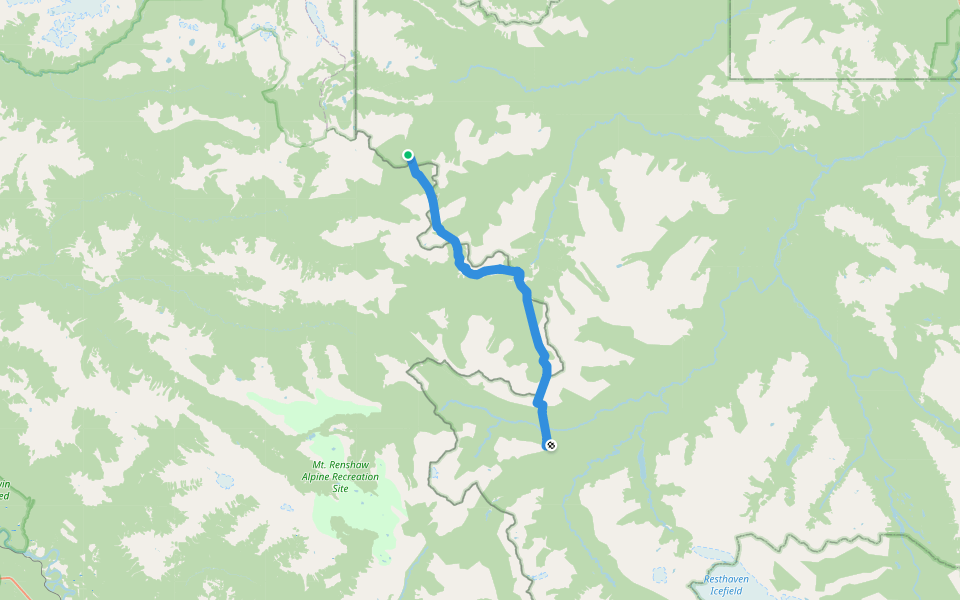 GDT ecg walking route map in Tumbler Ridge