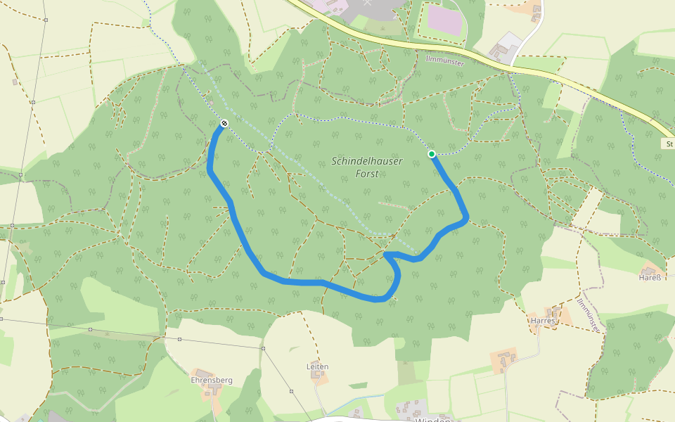Hopfenland Hallertau 23 walking route map in Hettenshausen