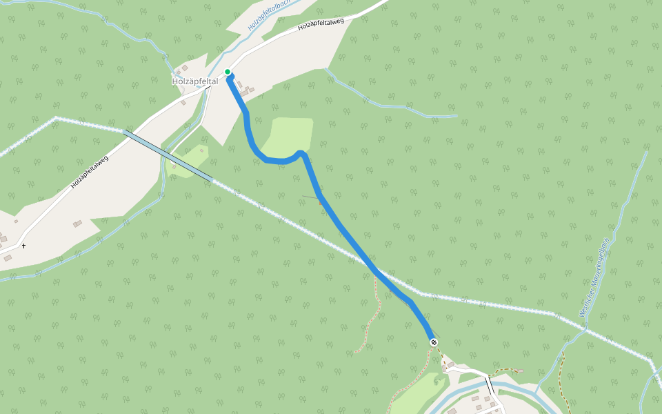 Wanderweg 92 walking route map in Wildalpen