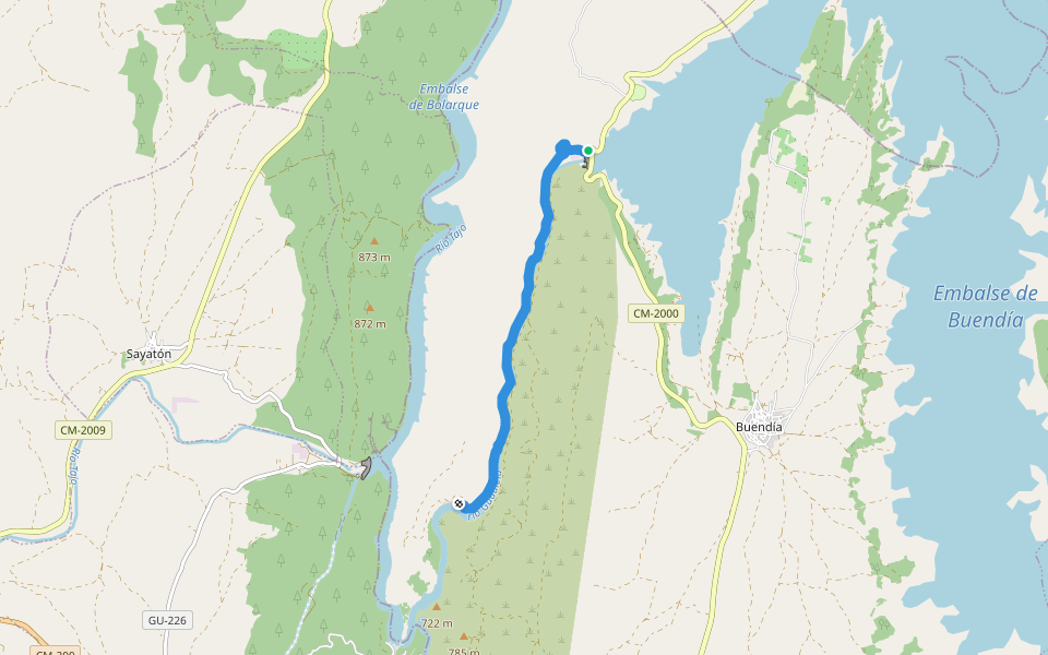 PR-CU 47 Ruta de la ermita de Nuestra Señora de los Desamparados walking route map in Buendía