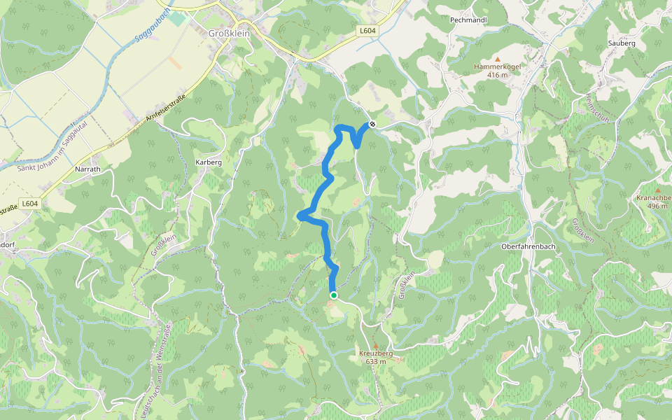 Großkleiner Harmonieweg - Variante walking route map in Eichberg-Trautenburg