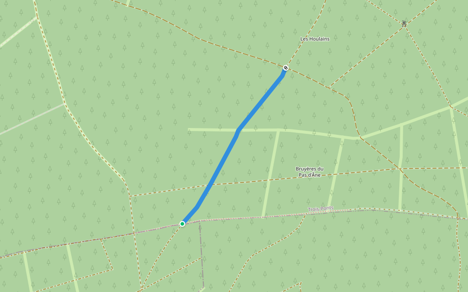Liaison walking route map in Trois-Ponts