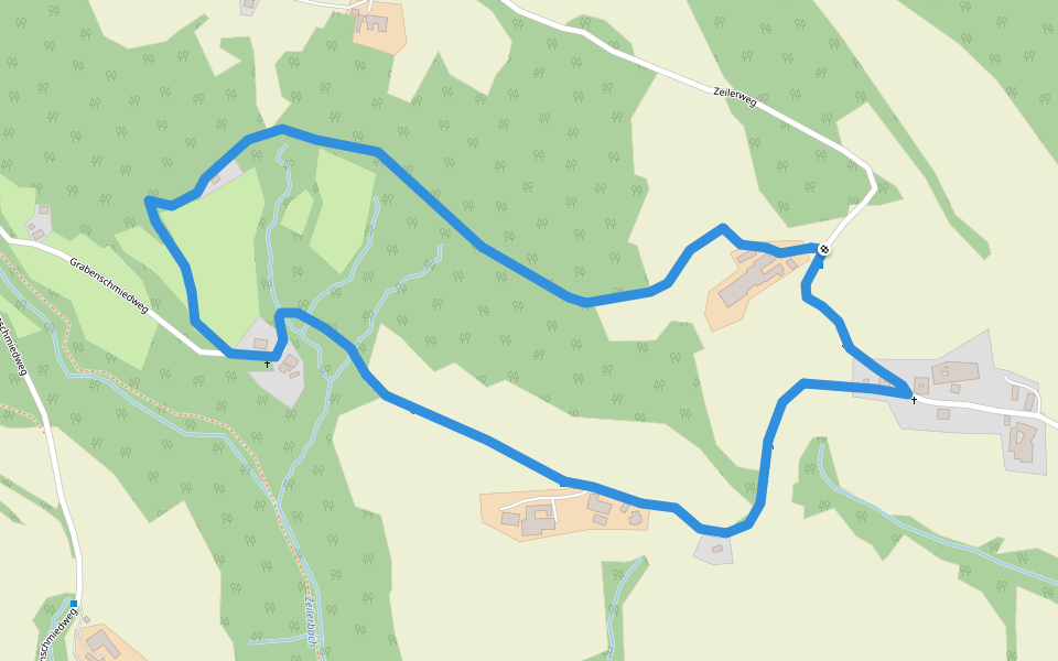 Stambach Weg 13 walking route map in Grafendorf bei Hartberg