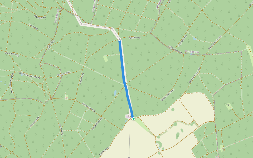 nach Ochsenberg walking route map in Königsbronn