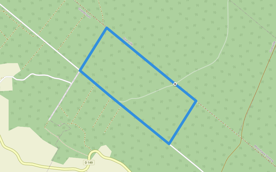 Circuit de la Bonne Entente walking route map in Dancourt