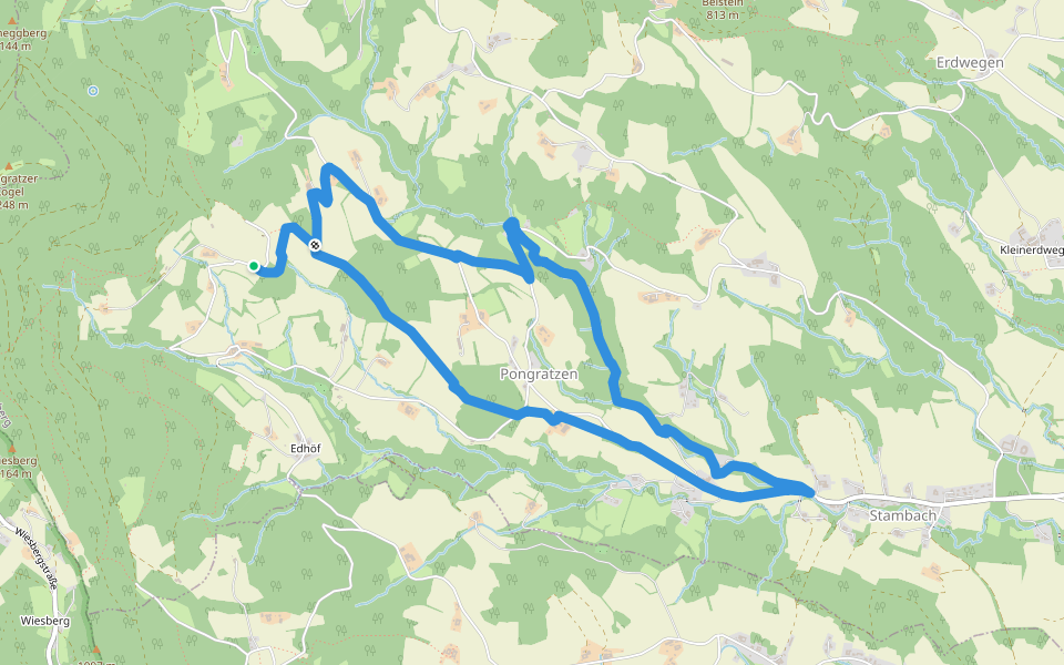 Stambach Weg 1 walking route map in Grafendorf bei Hartberg