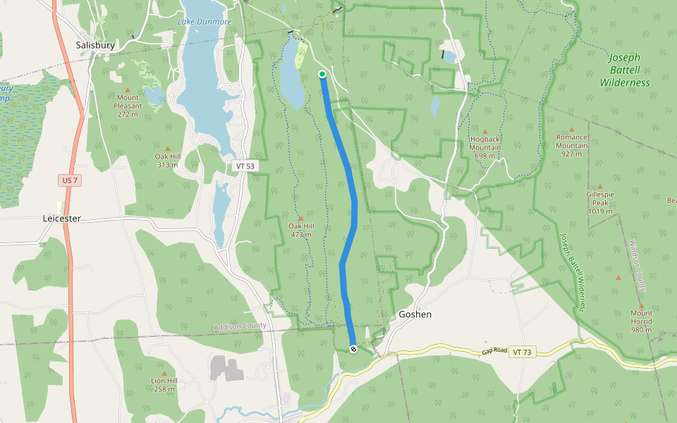 Ridge Trail Walking and Running Goshen, Vermont Pacer