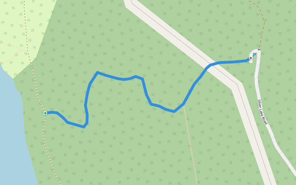 Goshen Trail walking route map in Leicester