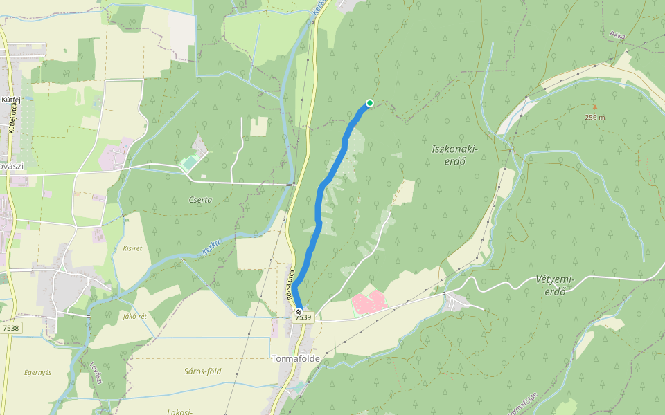 P▲ walking route map in Szécsisziget