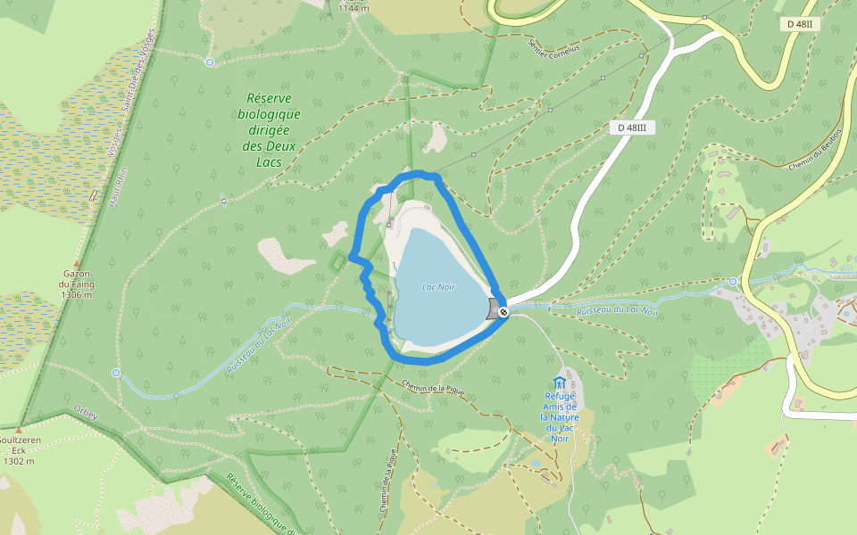 Circuit Lac Noir  Chevalet jaune