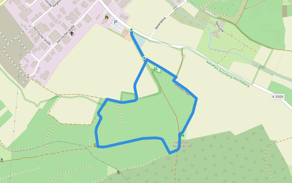 Streuobsterlebnis Sulzfeld walking route map in Sulzfeld