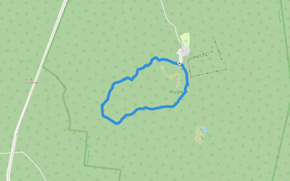 Torprundan walking route map in Överbyn