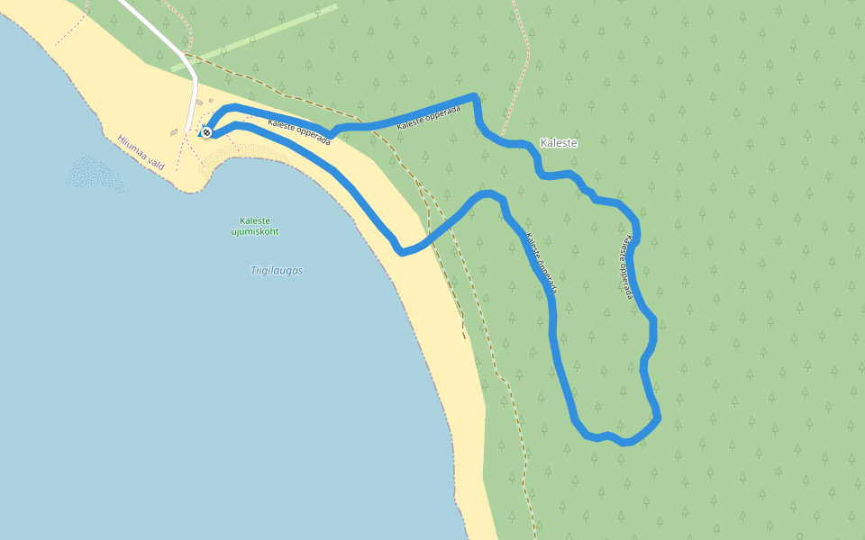 Kaleste õpperada walking route map in Kalana