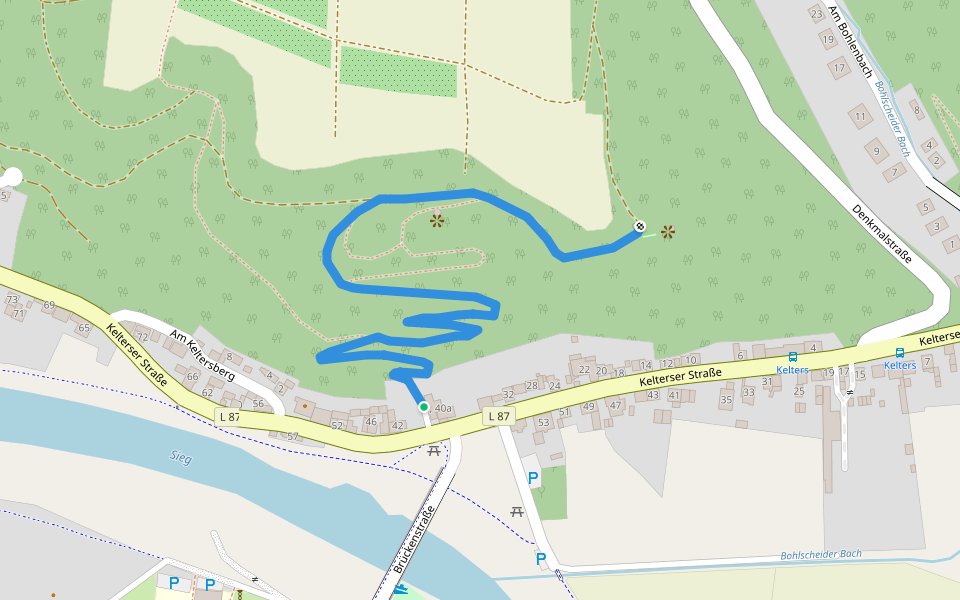 Kinder-Erlebnis-Lehrpfad walking route map in Eitorf