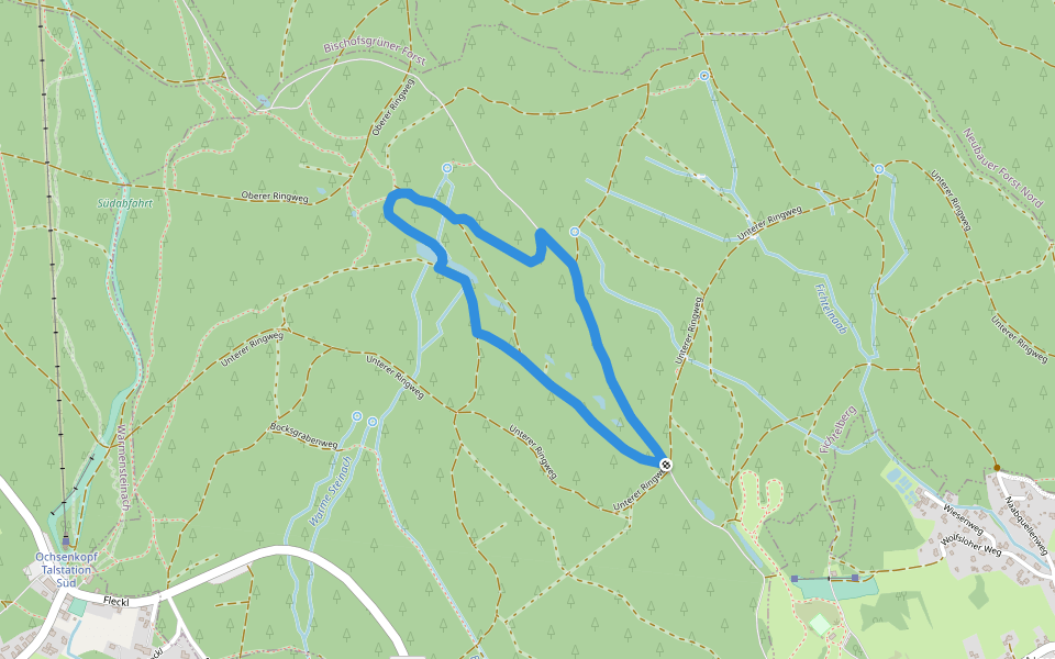 Fichtelberger "Köhler-, Hirten- und Steinhauerweg" walking route map in Fichtelberg