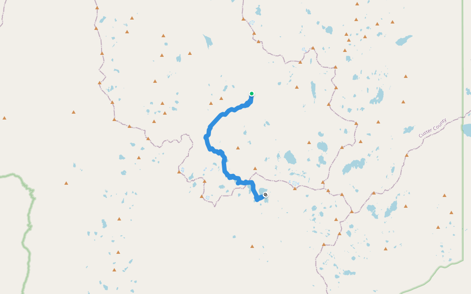 Benedict Trail Hiking Lowman, Idaho Pacer