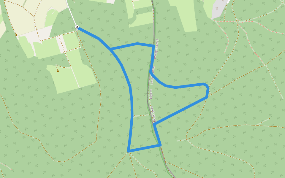Rundwanderweg Schaafheim Sterbach 2: Im Welschbach walking route map in Schaafheim