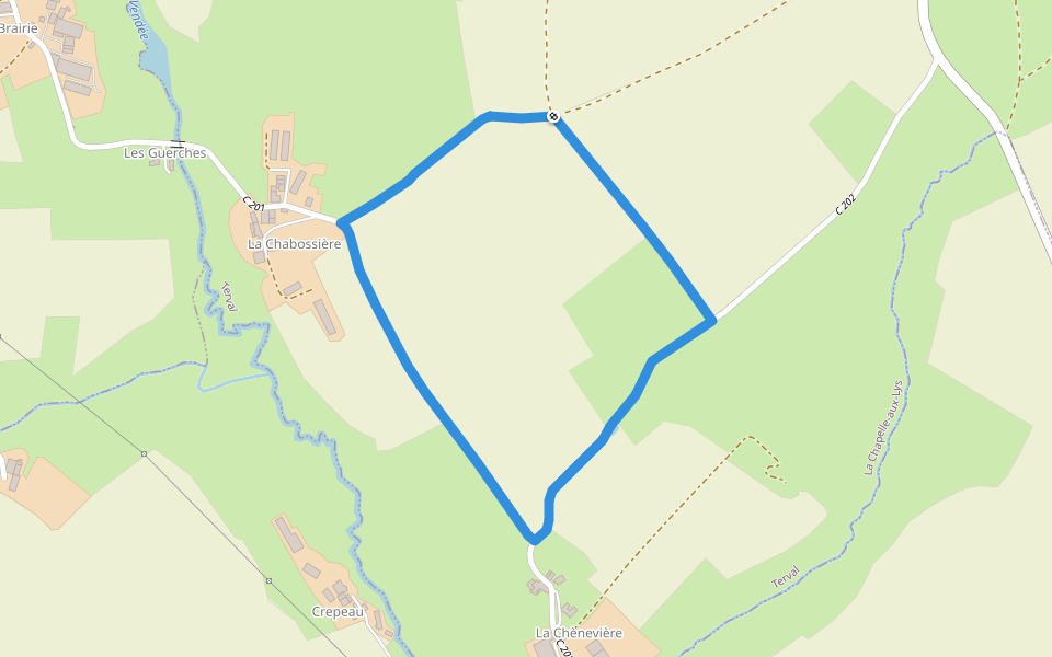 Chemin aux Étoiles - Le Système solaire walking route map in Terval