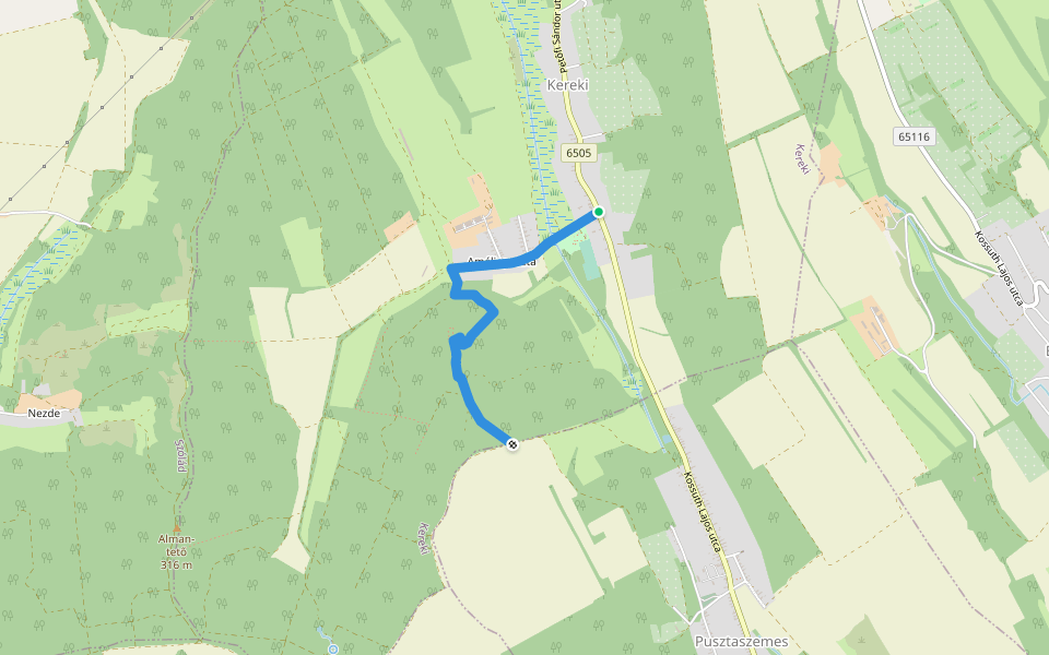 Z▙ (Kereki) walking route map in Kereki