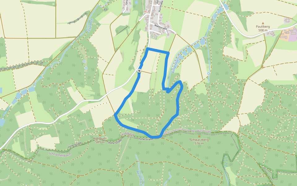 Wanderweg 3 walking route map in Kohlberg